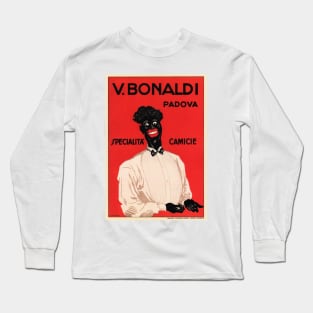 V BONALDI PADOVA Special Tailored Shirts Vintage Italy Advertisement Art Deco Long Sleeve T-Shirt